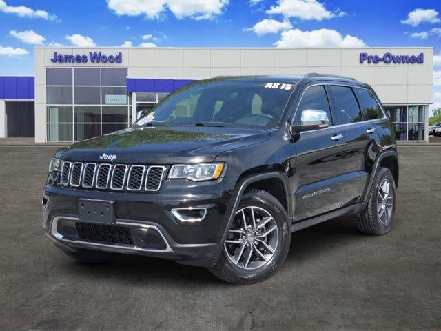 2018 Jeep Grand Cherokee Limited 4x4 in Black — front three-quarter view
