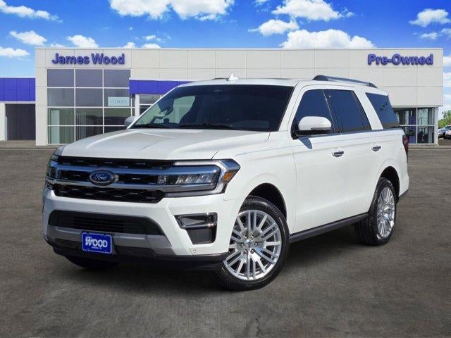 2024 Ford Expedition Limited in White — front three-quarter view