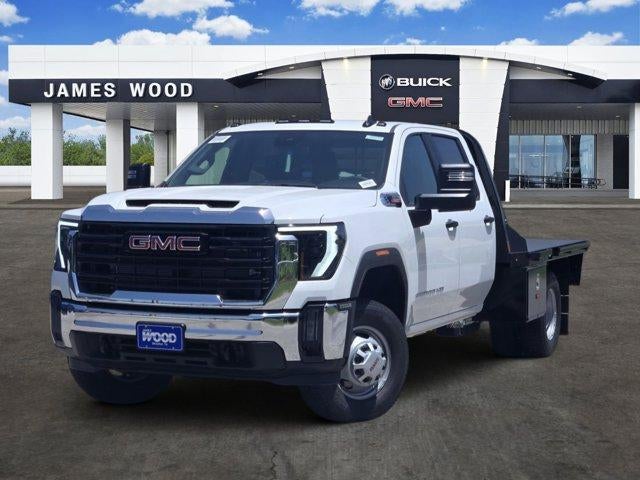 2026 GMC Sierra 3500 HD Chassis Cab Pro in Summit White — front three-quarter view