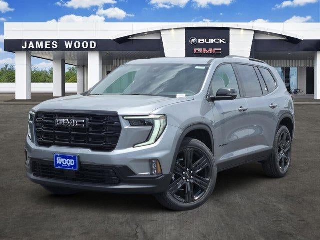 2026 GMC Acadia Elevation in Sterling Metallic — front three-quarter view