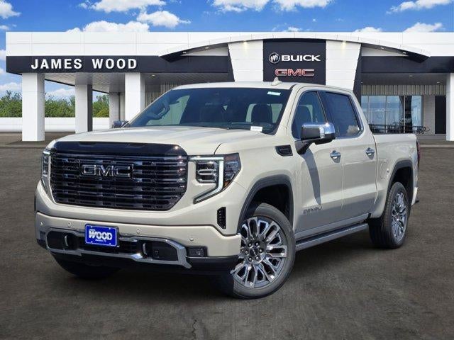 2026 GMC Sierra 1500 Denali Ultimate in Coastal Dune — front three-quarter view
