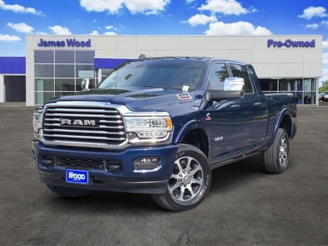 2024 RAM 2500 Limited Longhorn Crew Cab 4x4 8' Box in Blue — front three-quarter view