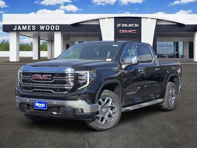 2026 GMC Sierra 1500 SLT in Onyx Black — front three-quarter view