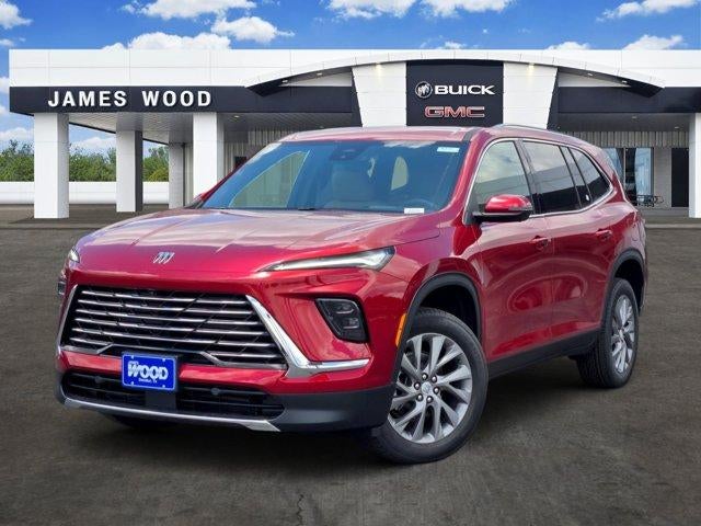 2026 Buick Enclave Preferred in Cherry Red Tintcoat — front three-quarter view