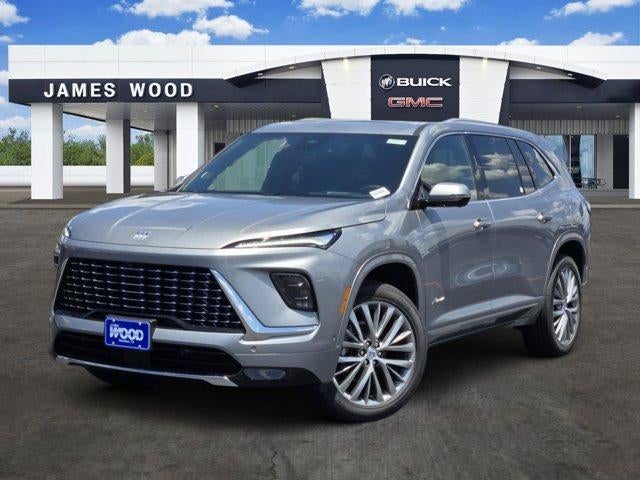 2026 Buick Enclave Avenir in Moonstone Gray Metallic — front three-quarter view