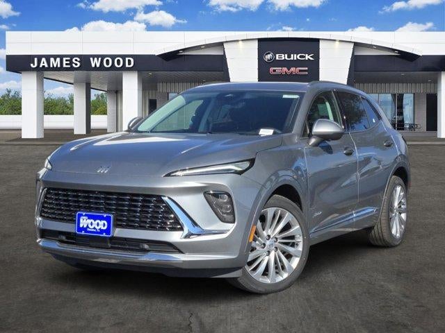 2026 Buick Envision Avenir in Moonstone Gray Metallic — front three-quarter view